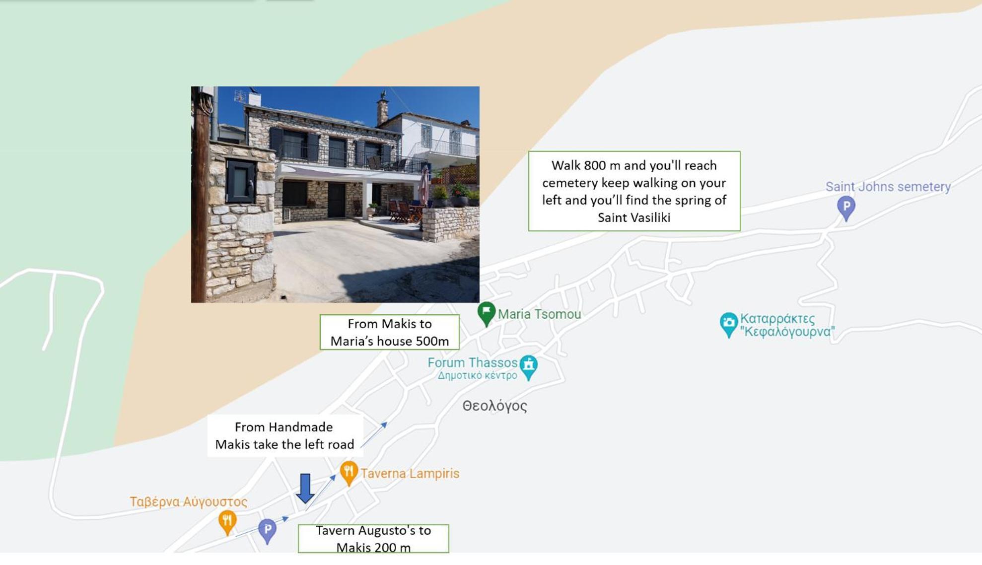 Maria Tsomou Villa Theologos  Exterior foto